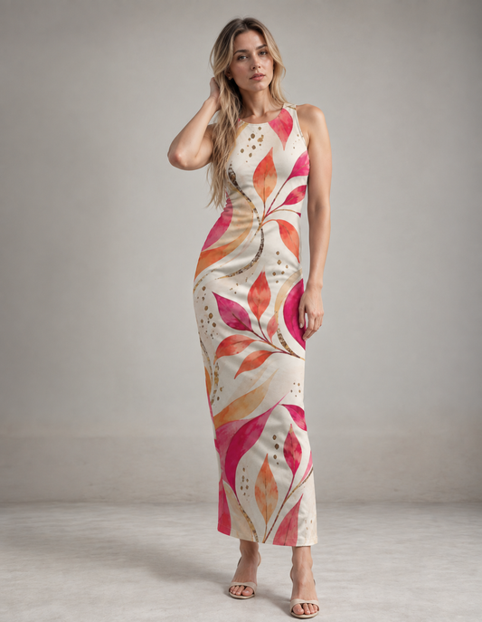 Tropical Muse AOP Bodycon Dress