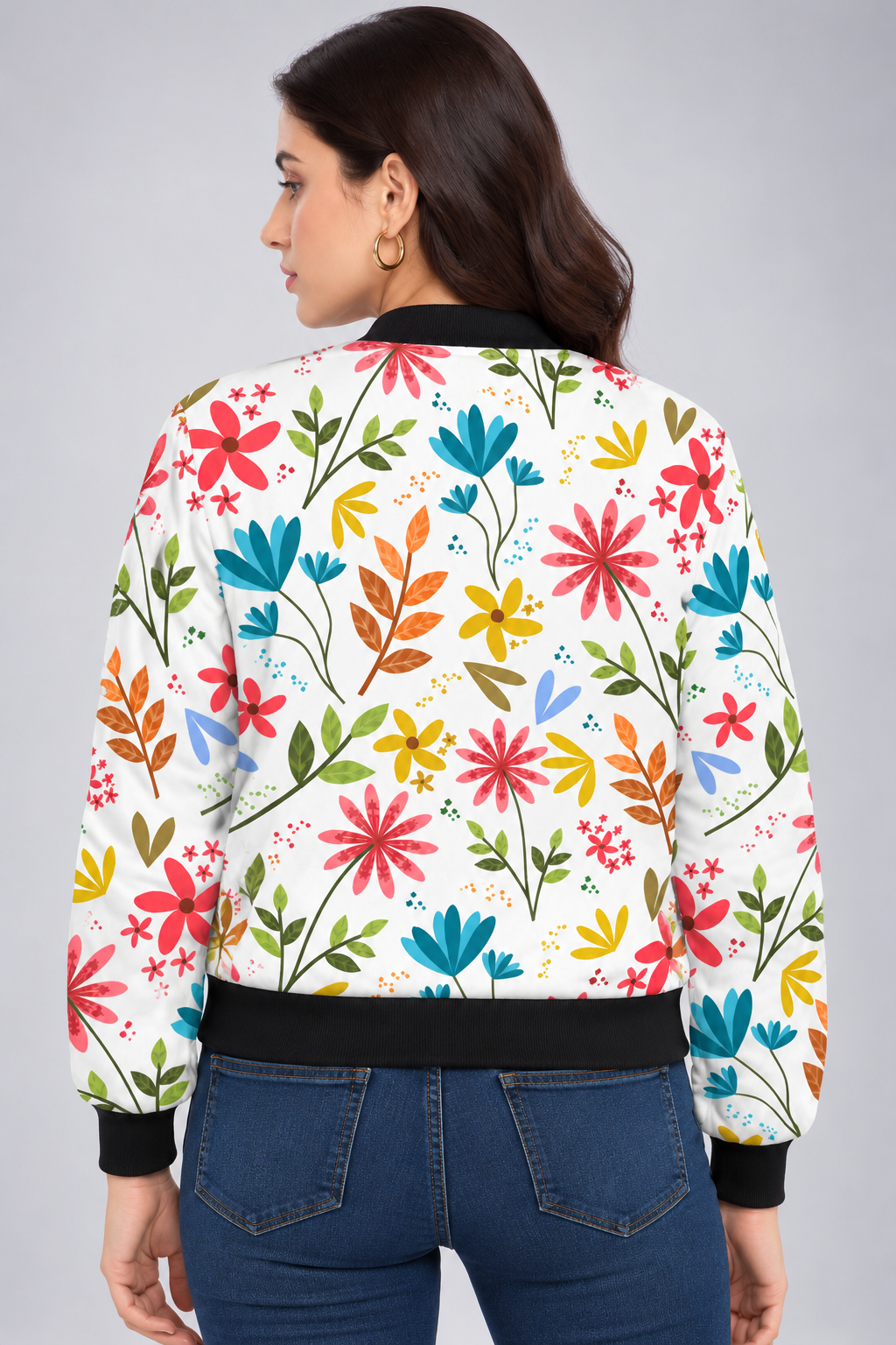 Wildflower Meadow Women’s AOP Bomber Jacket