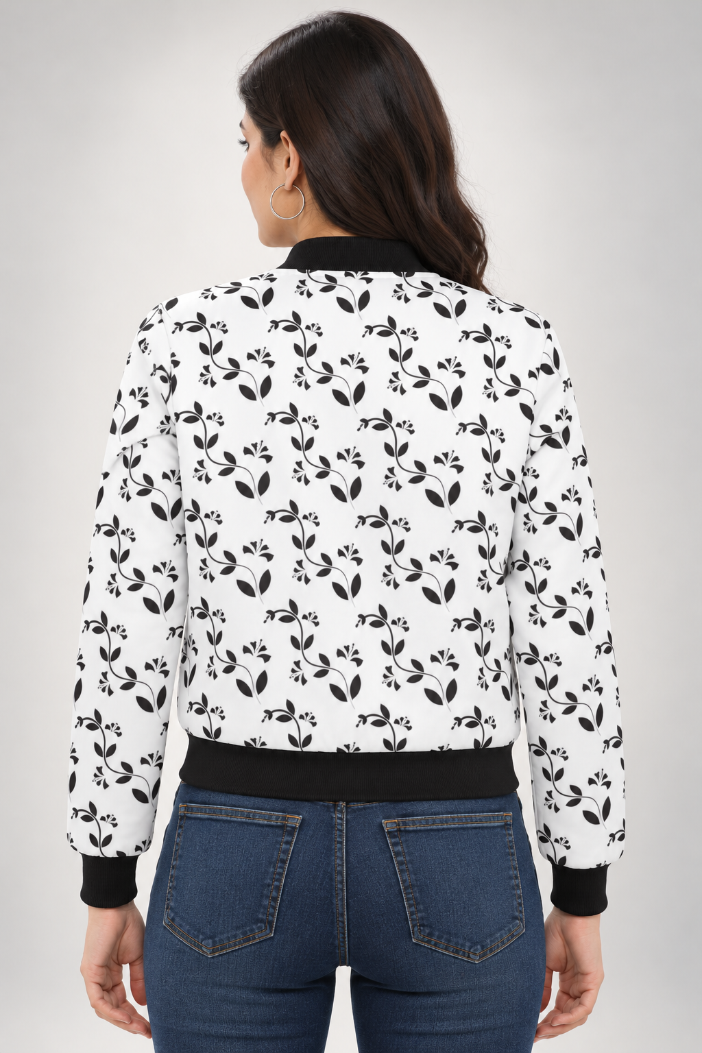 Midnight Botanica Women’s AOP Bomber Jacket
