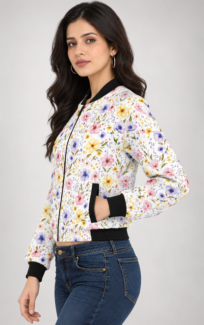 Secret Garden Women’s AOP Bomber Jacket