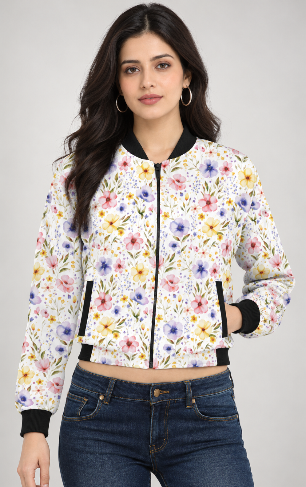Secret Garden Women’s AOP Bomber Jacket