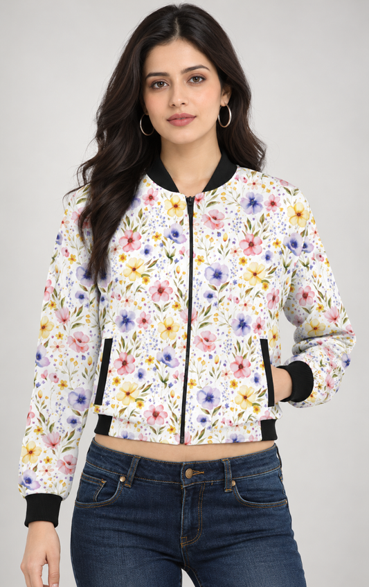 Secret Garden Women’s AOP Bomber Jacket