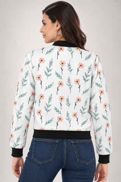 Meadow Sprig Women’s AOP Bomber Jacket
