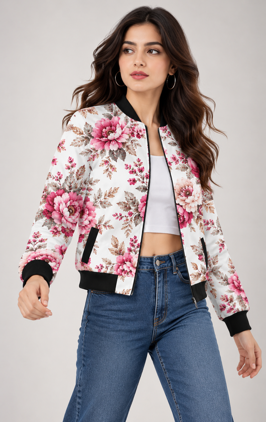 Vintage Rose Garden Women’s AOP Bomber Jacket