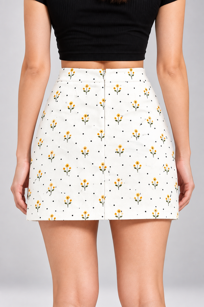 Golden Sprig AOP Mini Skirt