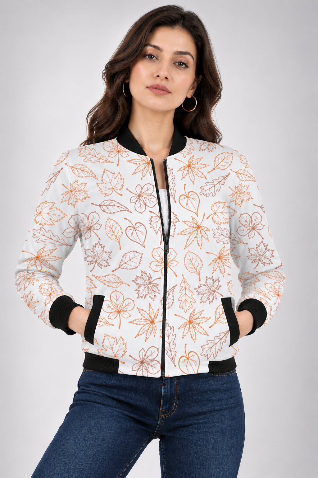 Autumn Whisper Women’s AOP Bomber Jacket