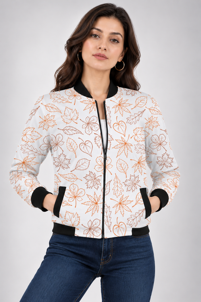 Autumn Whisper Women’s AOP Bomber Jacket