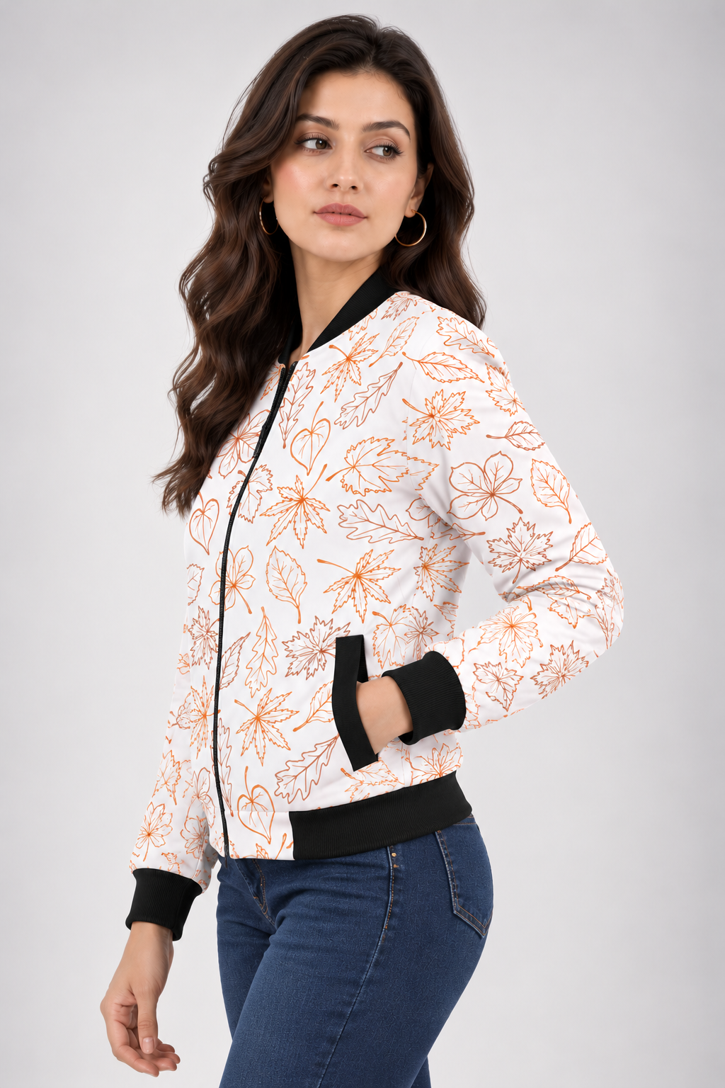 Autumn Whisper Women’s AOP Bomber Jacket