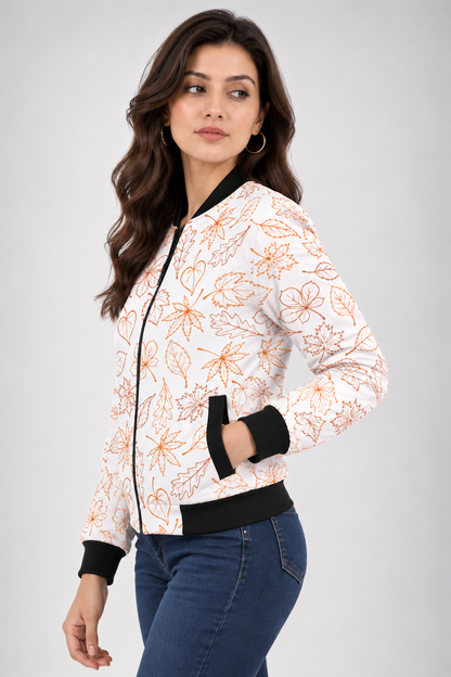 Autumn Whisper Women’s AOP Bomber Jacket