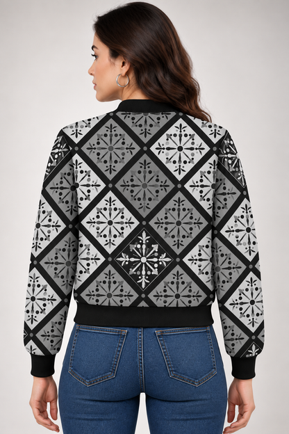 Monochrome Heritage Women’s AOP Bomber Jacket