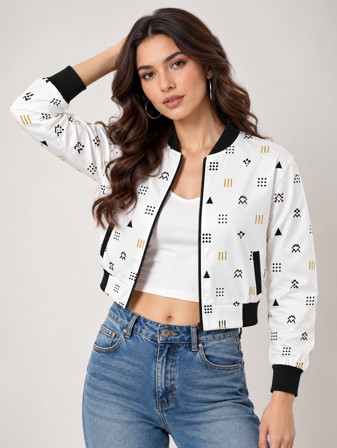 Minimal Muse Women’s AOP Bomber Jacket