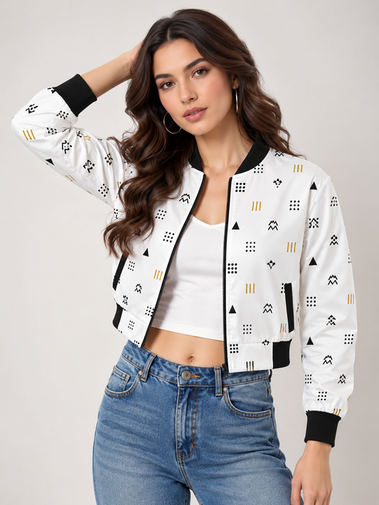 Minimal Muse Women’s AOP Bomber Jacket