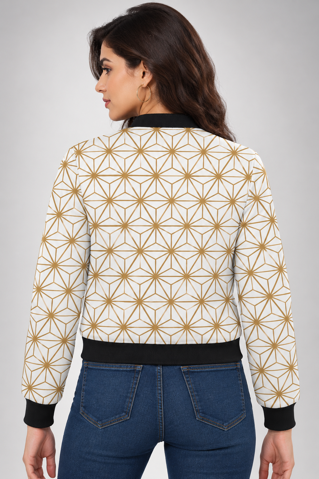 Golden Prism Women’s AOP Bomber Jacket