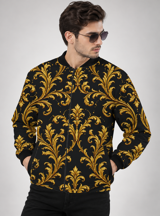 Royal Baroque Gold Unisex AOP Bomber Jacket