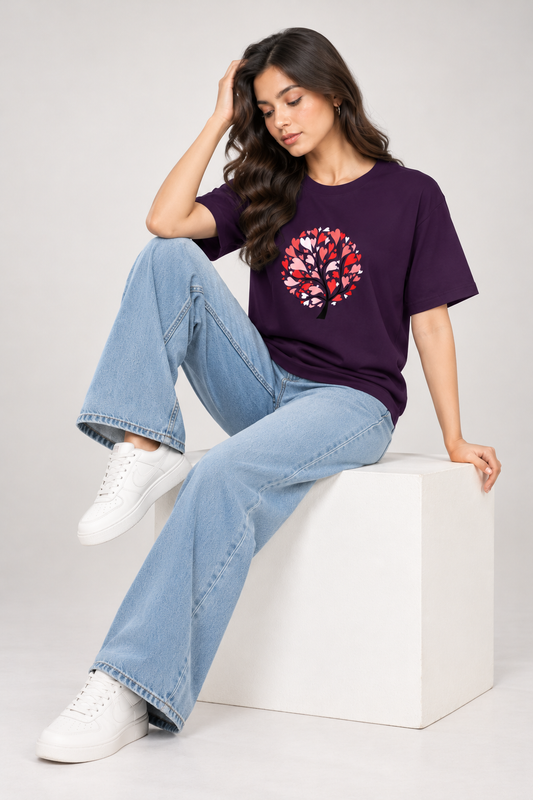 Hearts in Bloom Unisex Basic T-Shirt