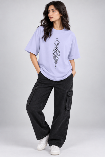Tribal Symmetry Unisex Oversized Standard T-Shirt