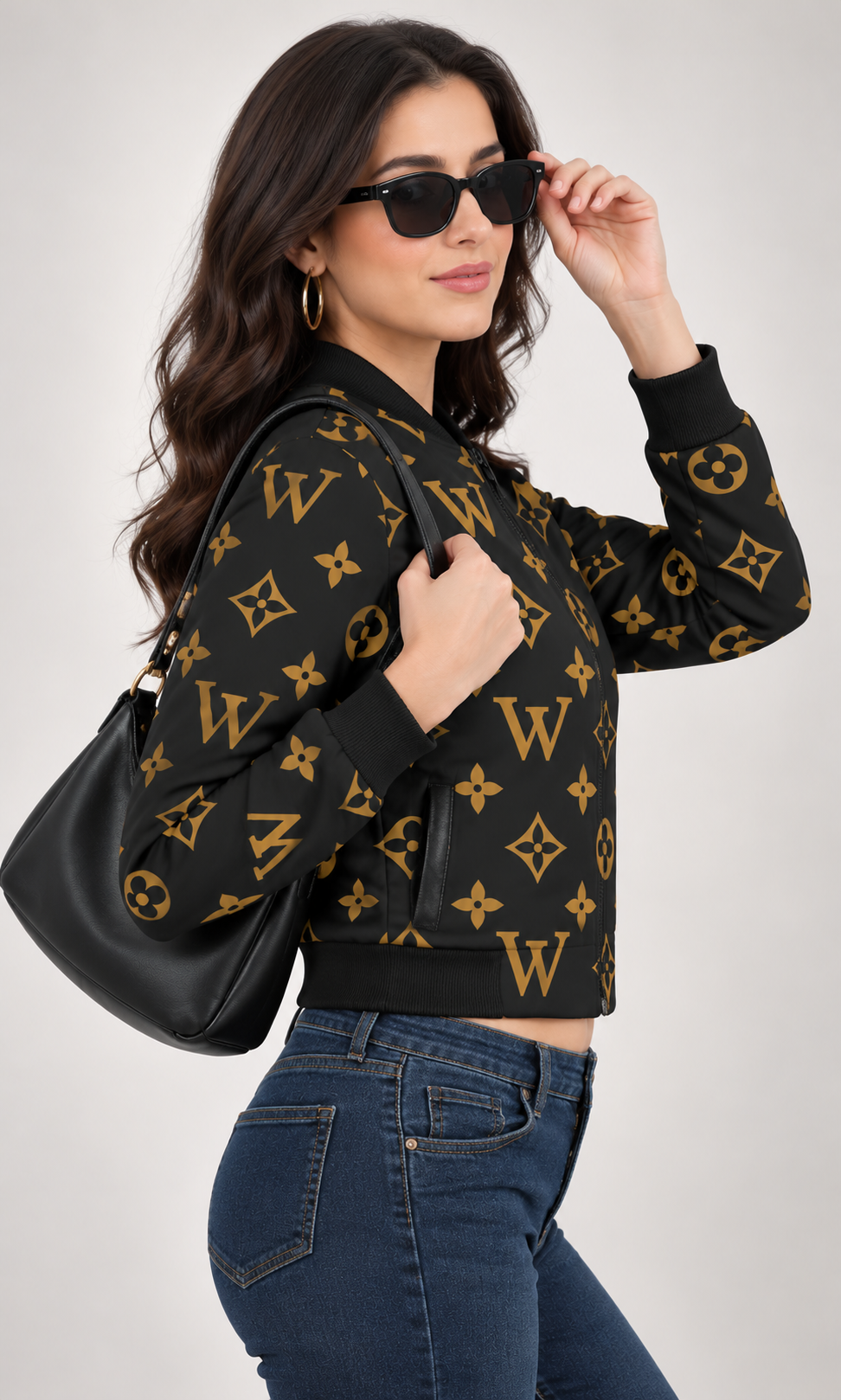 Noir Royale Women’s AOP Bomber Jacket