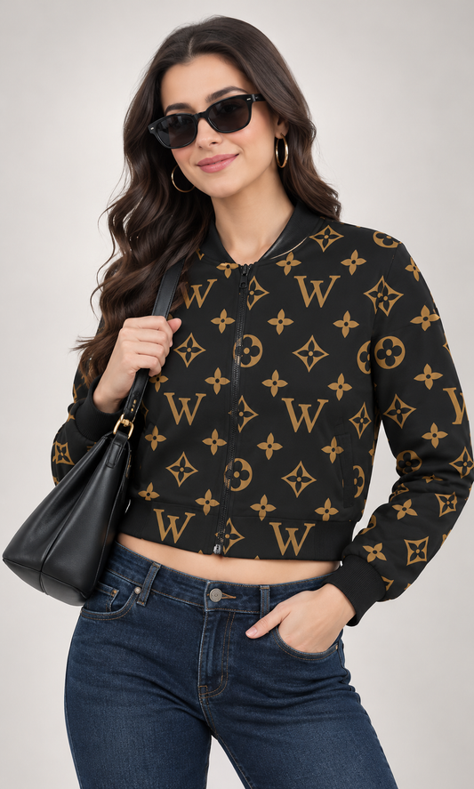 Noir Royale Women’s AOP Bomber Jacket