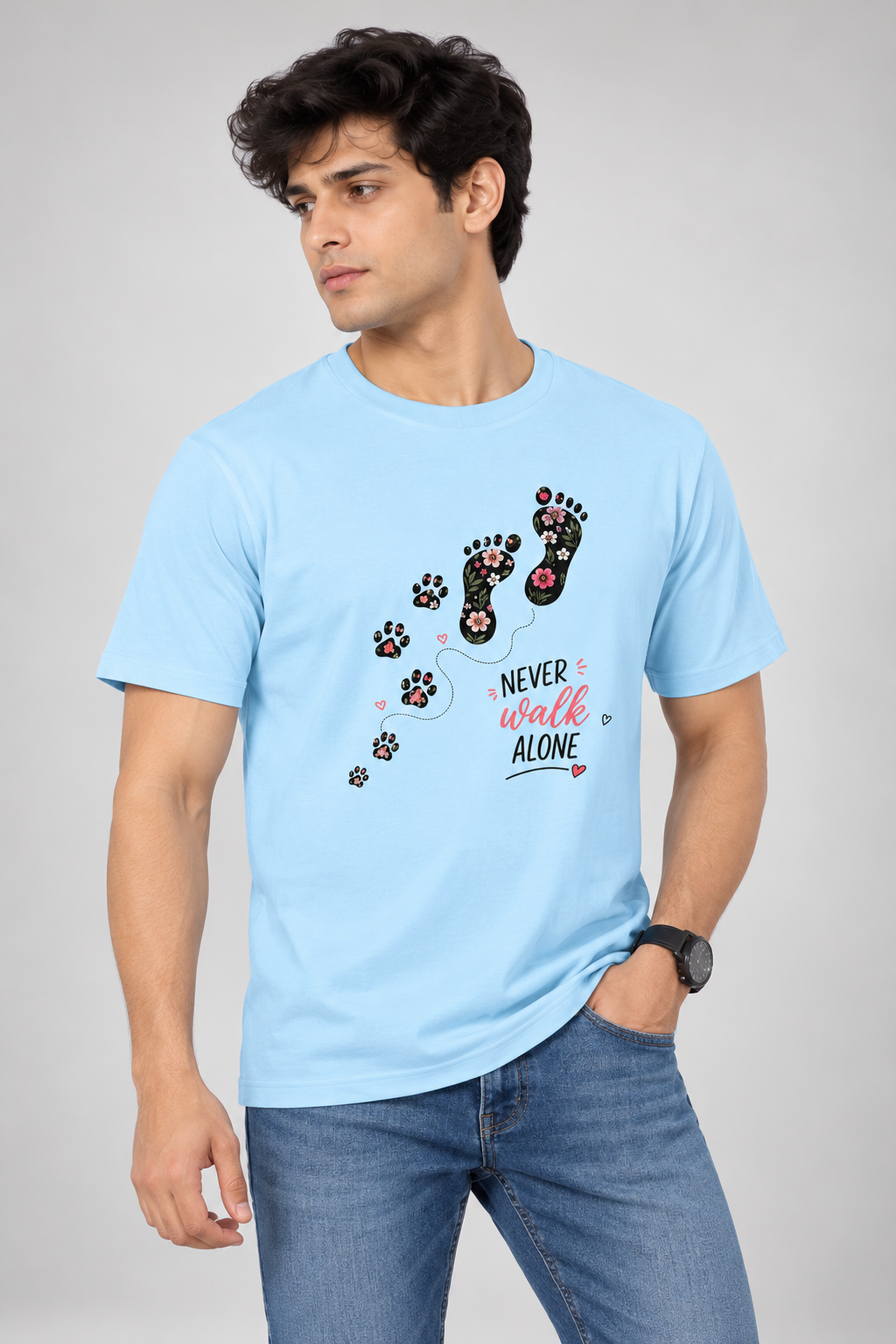 Never Walk Alone Unisex Stretch T-shirt