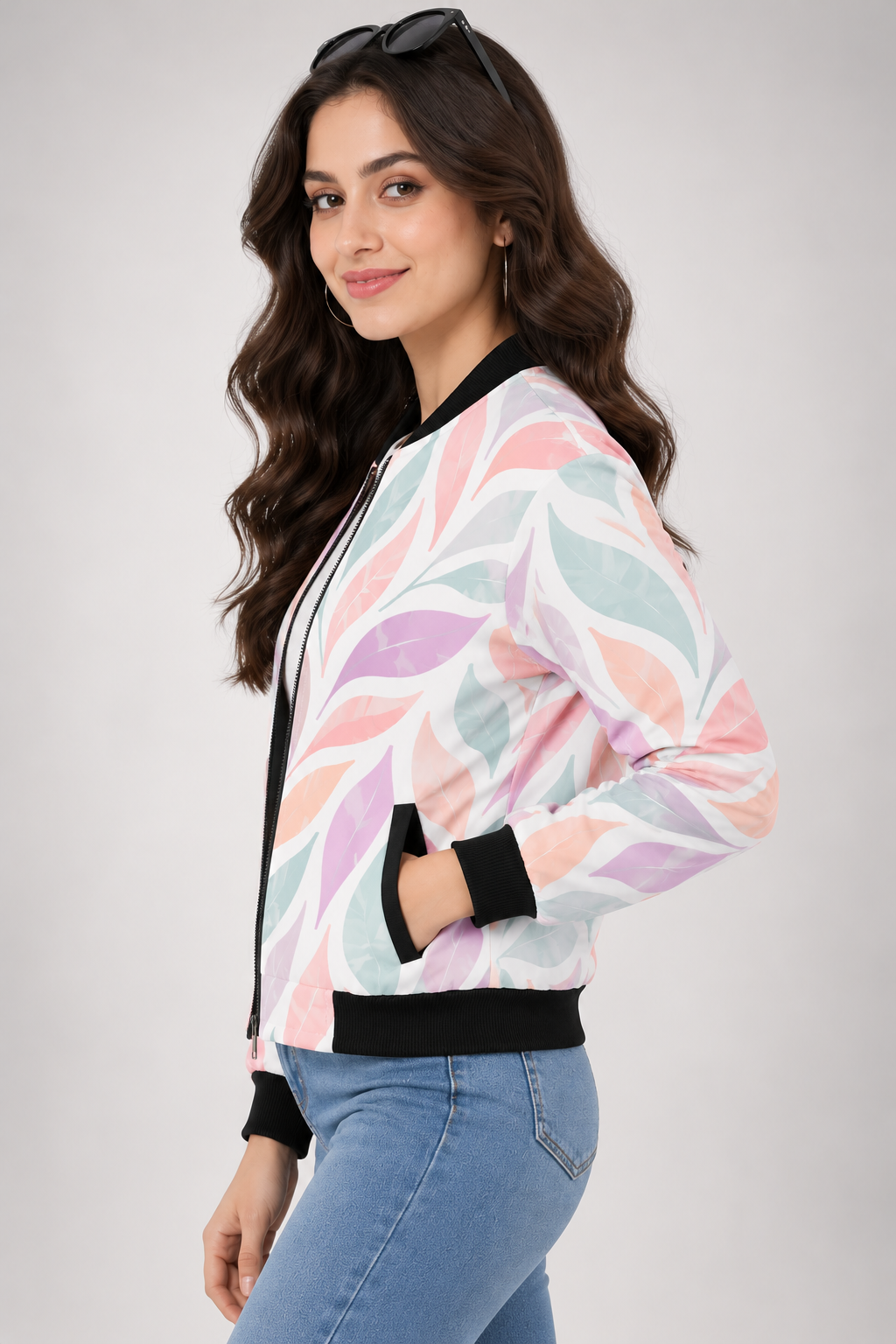 Pastel Breeze Women’s AOP Bomber Jacket