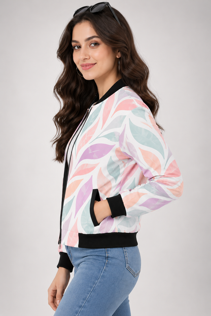 Pastel Breeze Women’s AOP Bomber Jacket