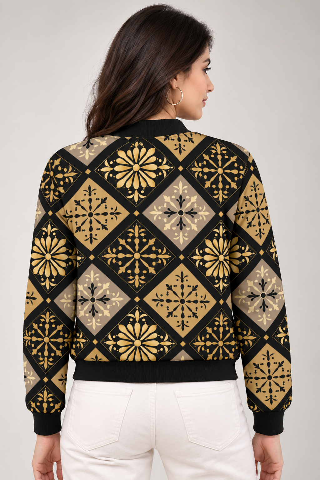 Golden Heritage Women’s AOP Bomber Jacket