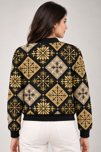 Golden Heritage Women’s AOP Bomber Jacket