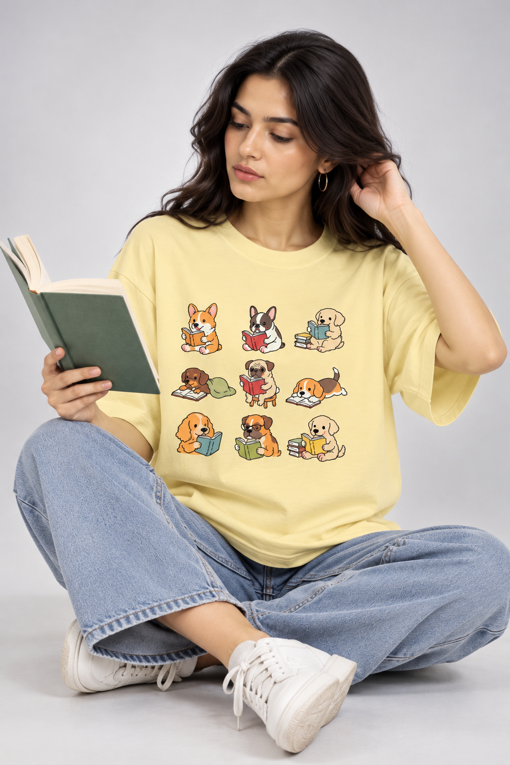 Puppy Library Unisex Oversized Standard T-Shirt