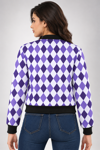 Purple Diamond Women’s AOP Bomber Jacket