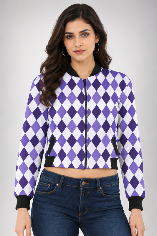 Purple Diamond Women’s AOP Bomber Jacket