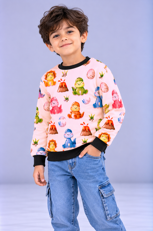 Dino Adventure Kids AOP Unisex Sweatshirt