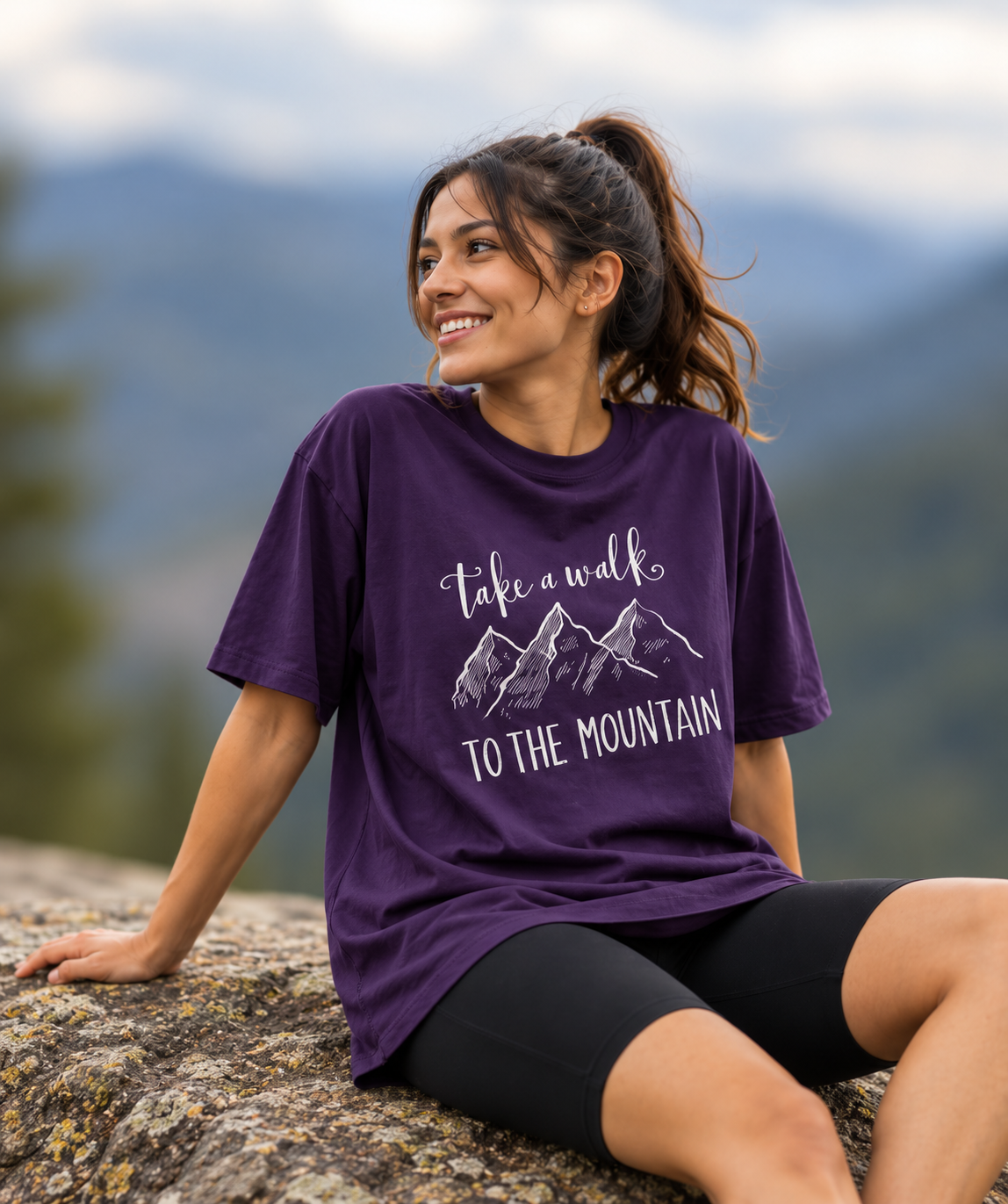 Mountain Wanderer Unisex Oversized Classic T-Shirt