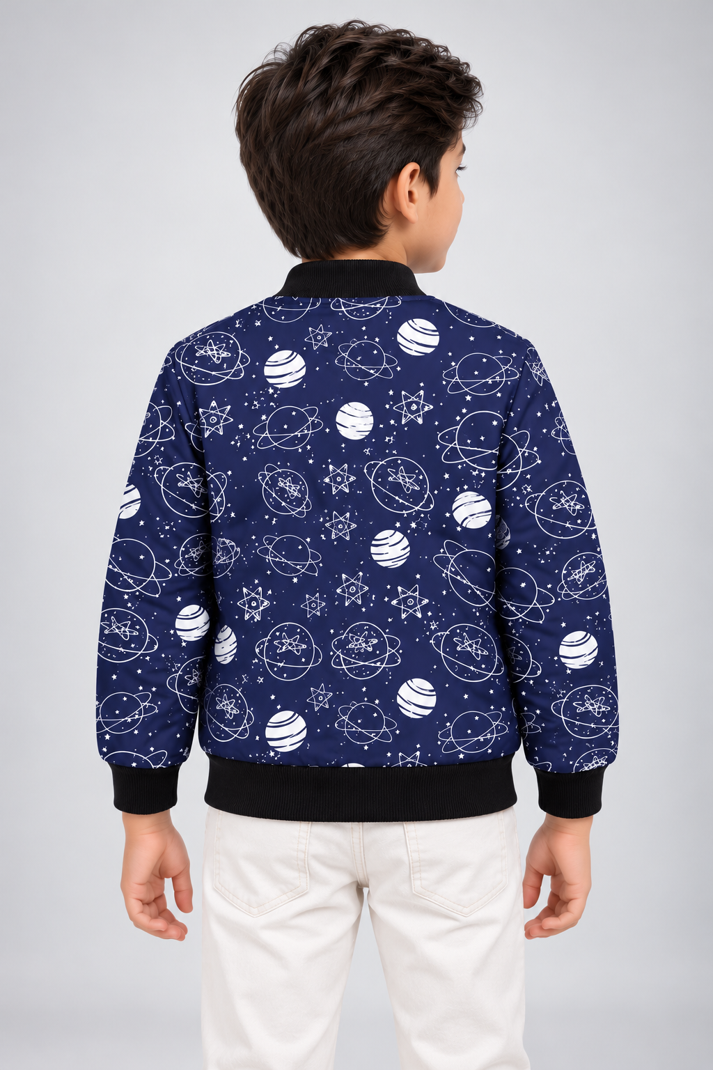 Cosmic Explorer AOP Kids Bomber Jacket