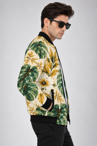 Tropical Luxe AOP Bomber Jacket