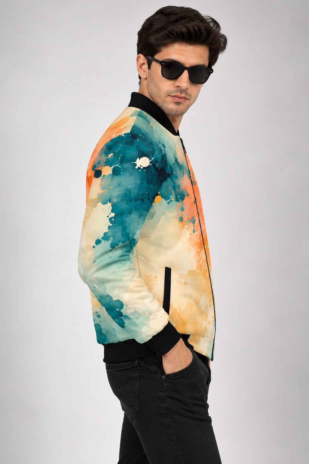 Sunset Tide AOP Bomber Jacket