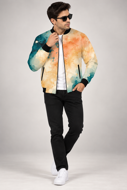 Sunset Tide AOP Bomber Jacket