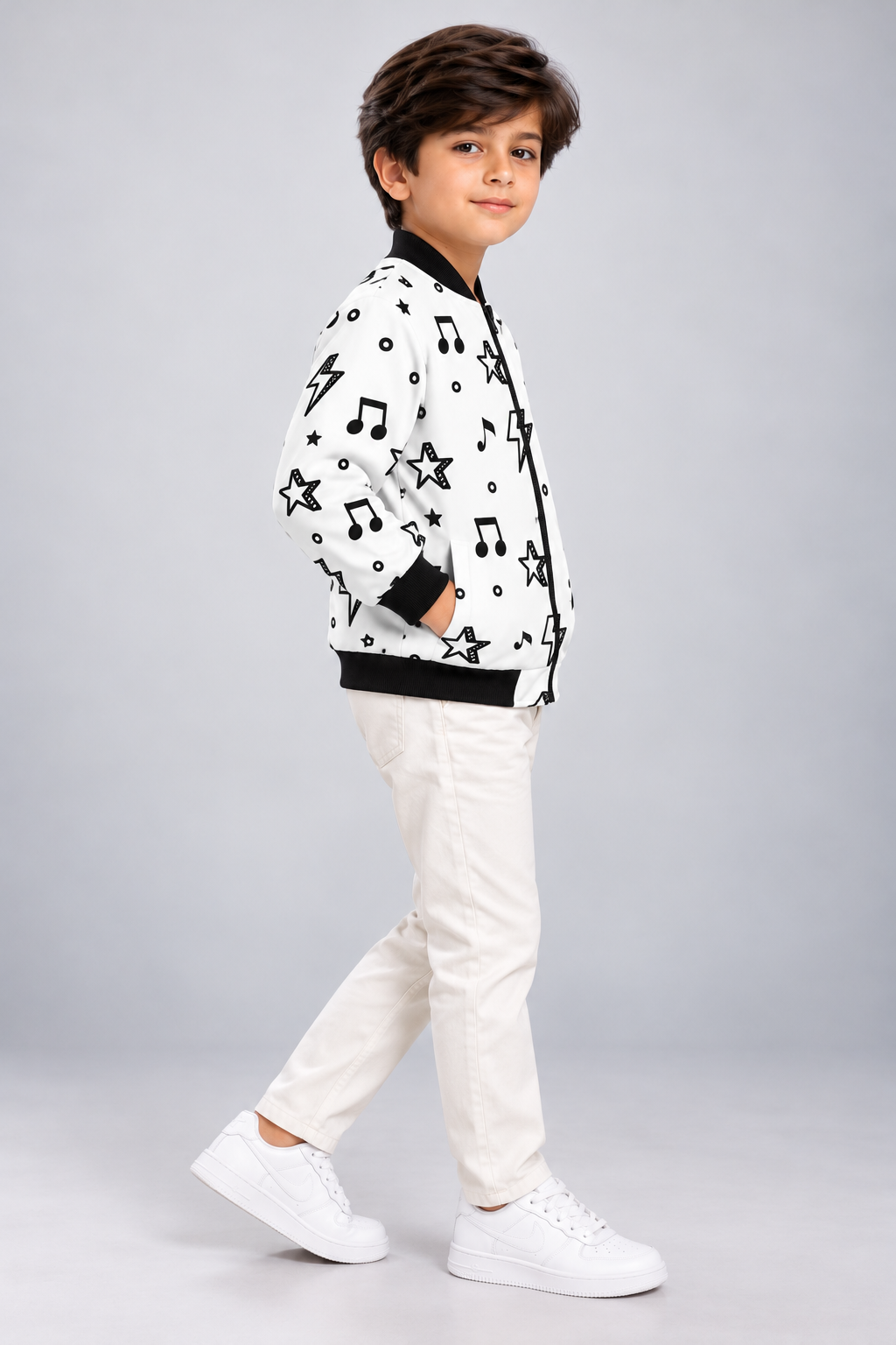 Rockstar Vibes AOP Kids Bomber Jacket